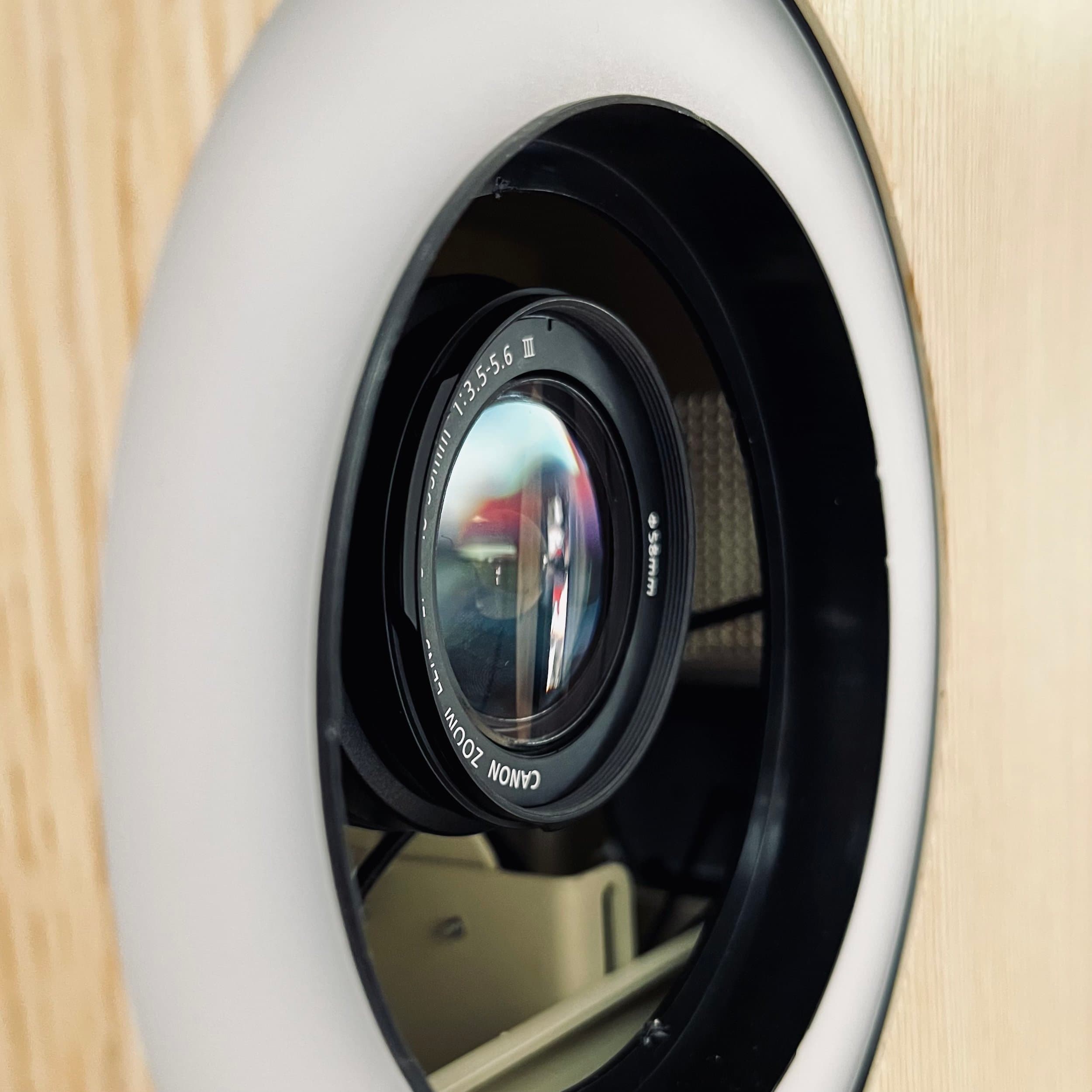 Professional photo booth camera setup